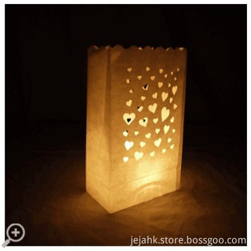 Floating Hearts Paper Luminaries Bag (10 Pack),craft paper bag,decorative paper bags